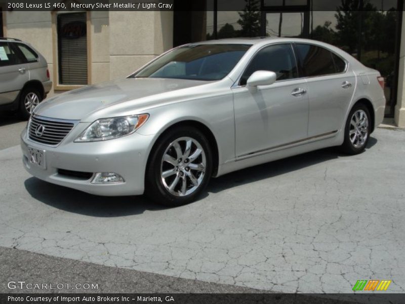 Mercury Silver Metallic / Light Gray 2008 Lexus LS 460