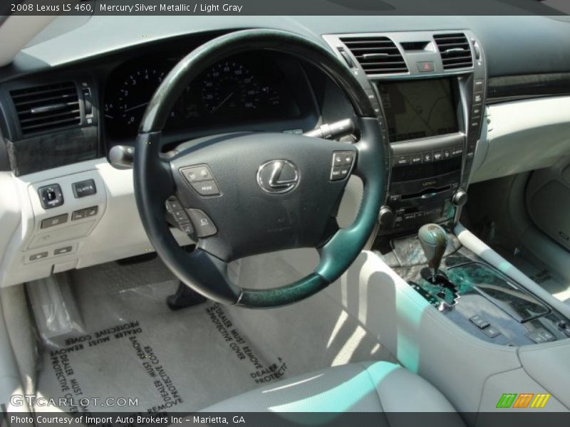 Mercury Silver Metallic / Light Gray 2008 Lexus LS 460