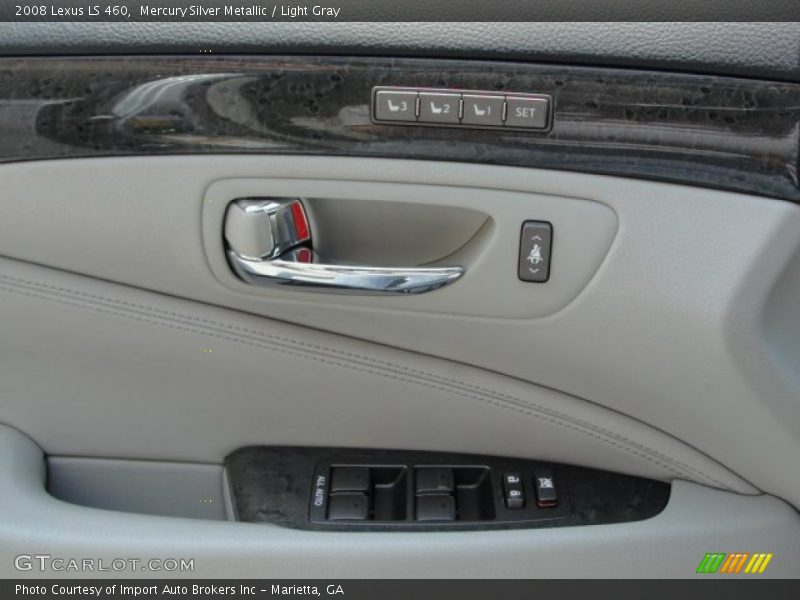 Mercury Silver Metallic / Light Gray 2008 Lexus LS 460