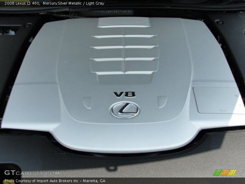 Mercury Silver Metallic / Light Gray 2008 Lexus LS 460