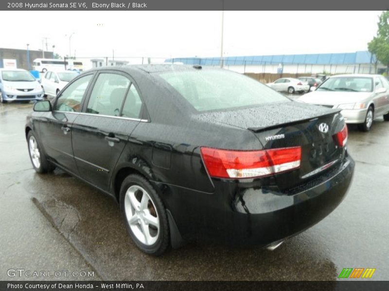Ebony Black / Black 2008 Hyundai Sonata SE V6