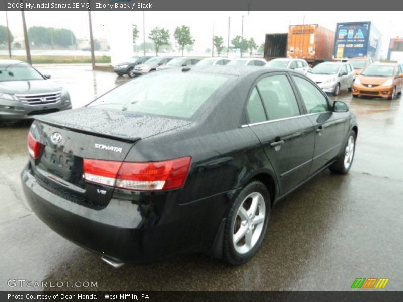 Ebony Black / Black 2008 Hyundai Sonata SE V6