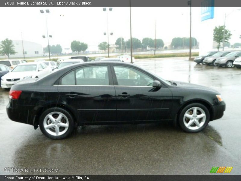 Ebony Black / Black 2008 Hyundai Sonata SE V6