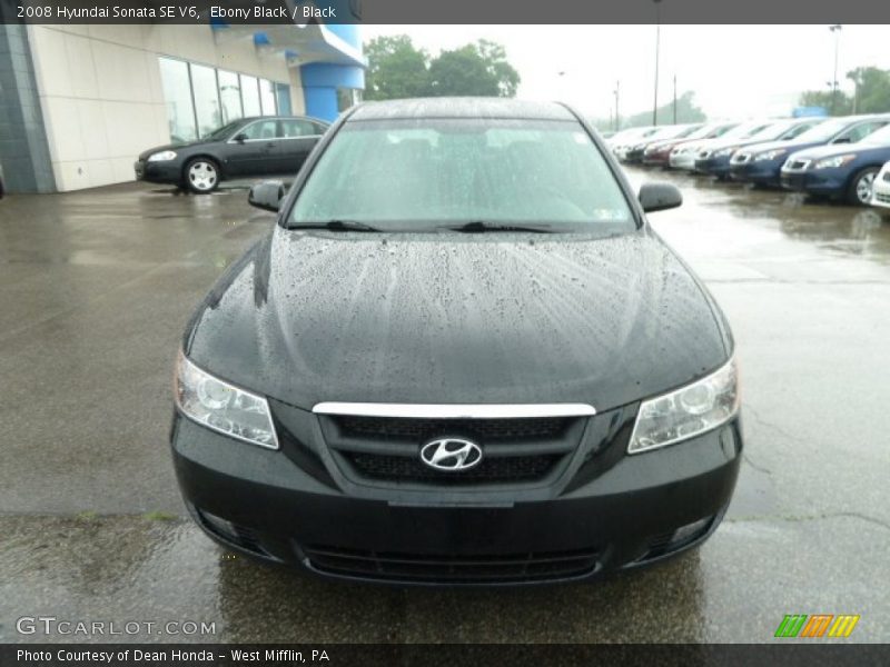 Ebony Black / Black 2008 Hyundai Sonata SE V6