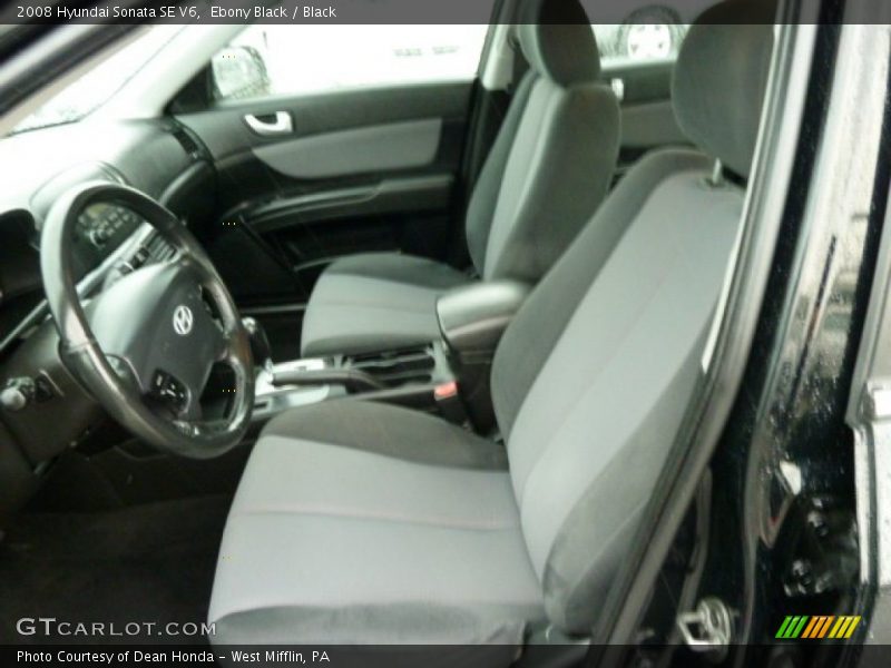 Ebony Black / Black 2008 Hyundai Sonata SE V6