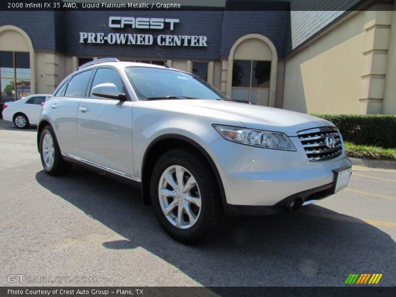Liquid Platinum Metallic / Graphite 2008 Infiniti FX 35 AWD