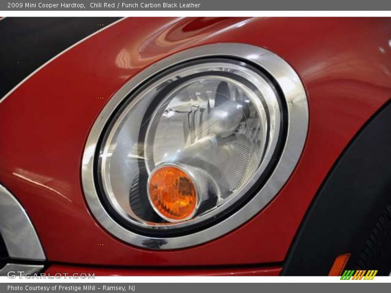 Chili Red / Punch Carbon Black Leather 2009 Mini Cooper Hardtop