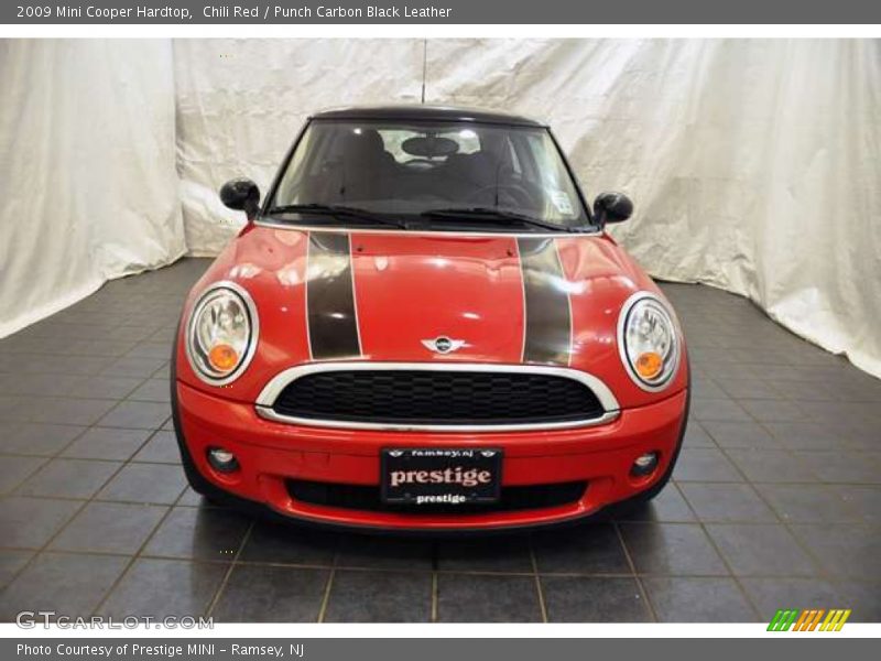 Chili Red / Punch Carbon Black Leather 2009 Mini Cooper Hardtop