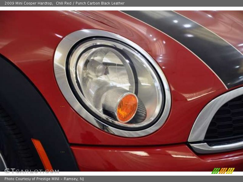 Chili Red / Punch Carbon Black Leather 2009 Mini Cooper Hardtop