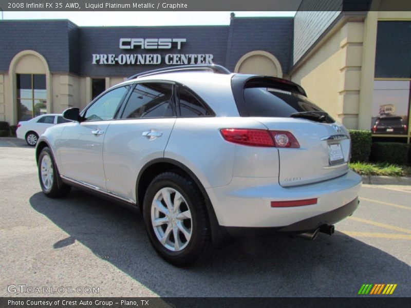 Liquid Platinum Metallic / Graphite 2008 Infiniti FX 35 AWD