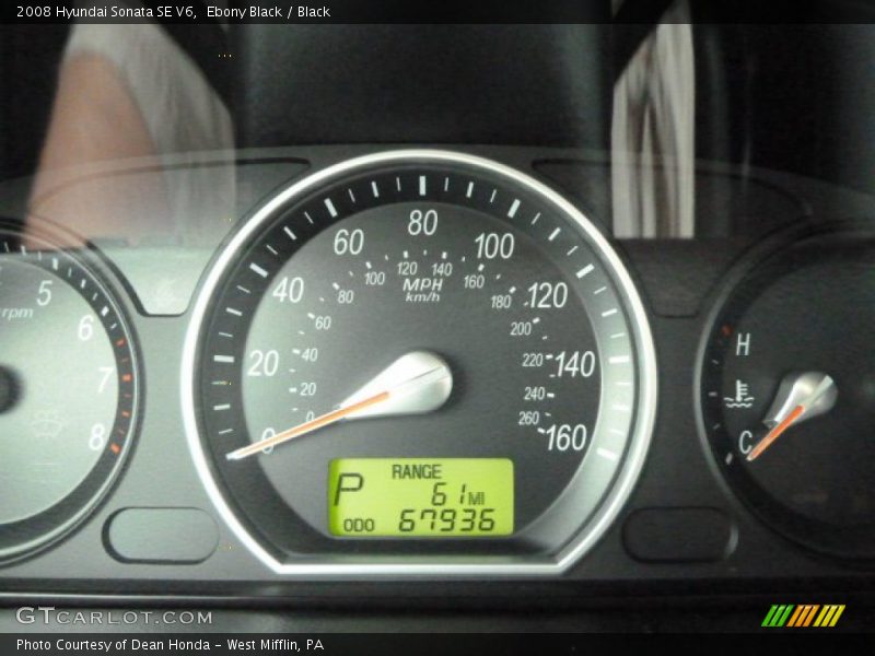 Ebony Black / Black 2008 Hyundai Sonata SE V6