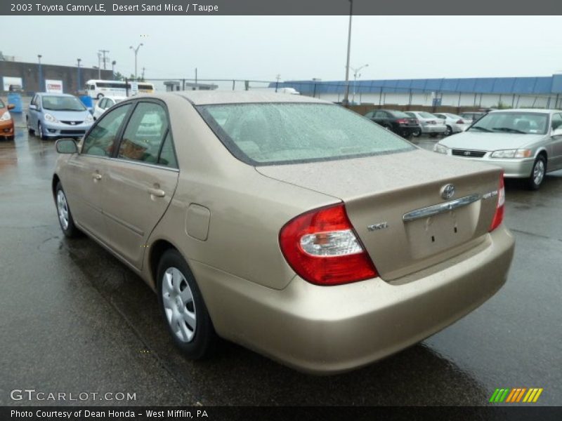 Desert Sand Mica / Taupe 2003 Toyota Camry LE