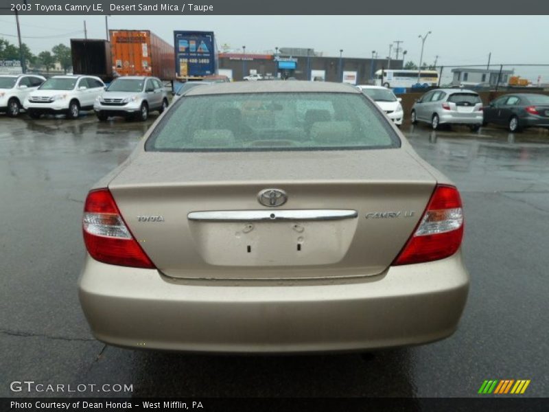 Desert Sand Mica / Taupe 2003 Toyota Camry LE