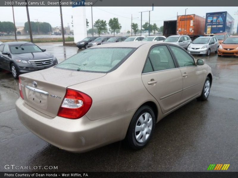 Desert Sand Mica / Taupe 2003 Toyota Camry LE