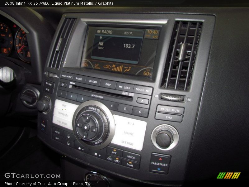 Liquid Platinum Metallic / Graphite 2008 Infiniti FX 35 AWD