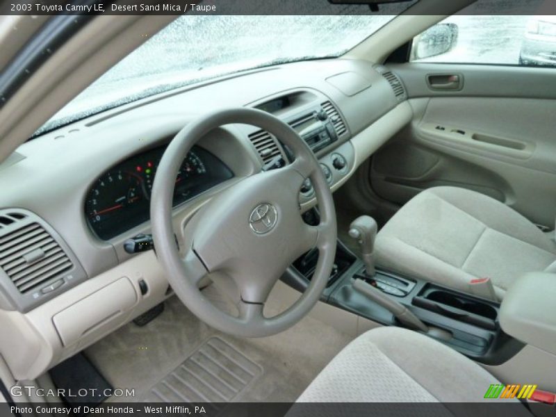 Desert Sand Mica / Taupe 2003 Toyota Camry LE