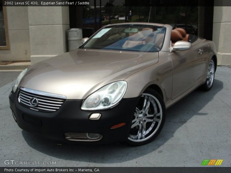 Egyptian Sand Pearl / Saddle 2002 Lexus SC 430