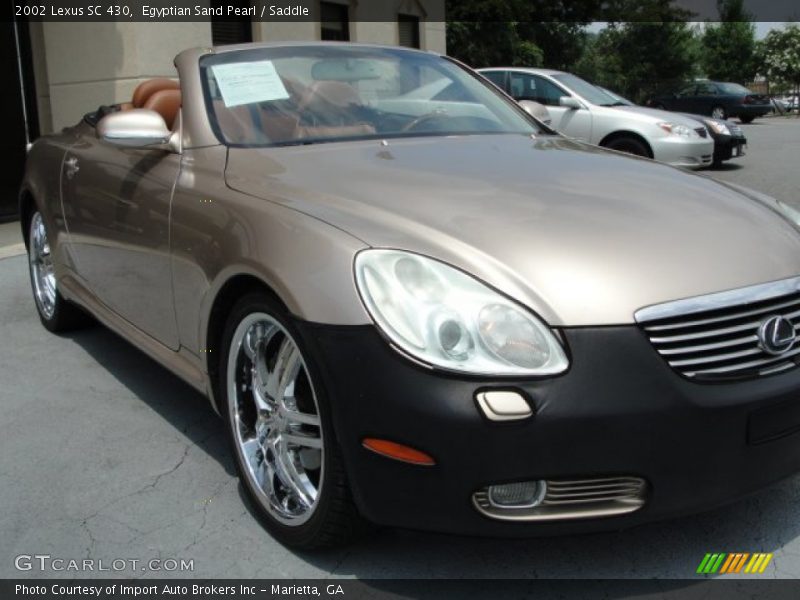 Egyptian Sand Pearl / Saddle 2002 Lexus SC 430