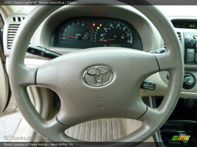 Desert Sand Mica / Taupe 2003 Toyota Camry LE