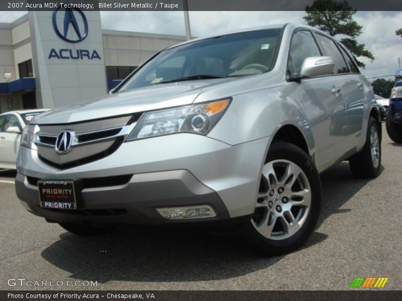 Billet Silver Metallic / Taupe 2007 Acura MDX Technology