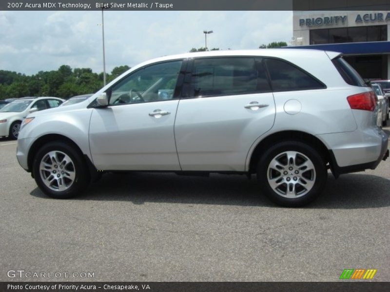 Billet Silver Metallic / Taupe 2007 Acura MDX Technology