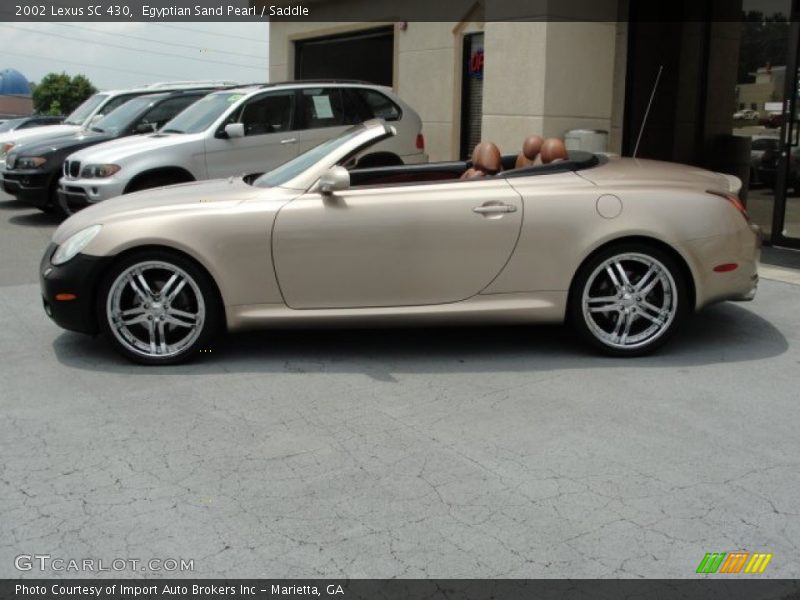 Egyptian Sand Pearl / Saddle 2002 Lexus SC 430