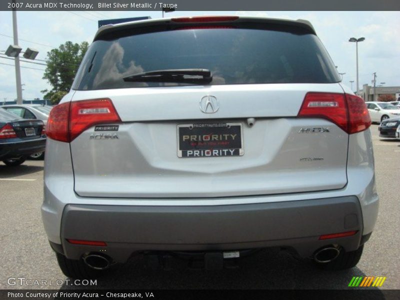 Billet Silver Metallic / Taupe 2007 Acura MDX Technology