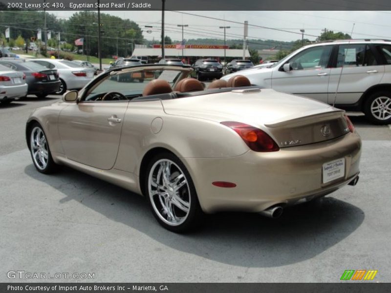 Egyptian Sand Pearl / Saddle 2002 Lexus SC 430