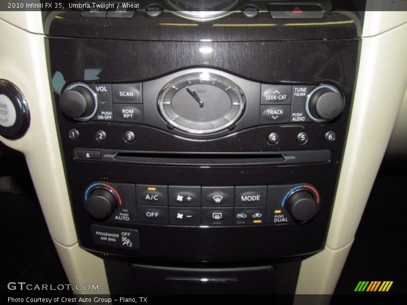 Controls of 2010 FX 35