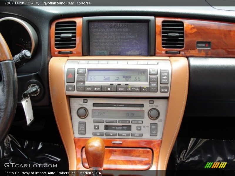 Egyptian Sand Pearl / Saddle 2002 Lexus SC 430