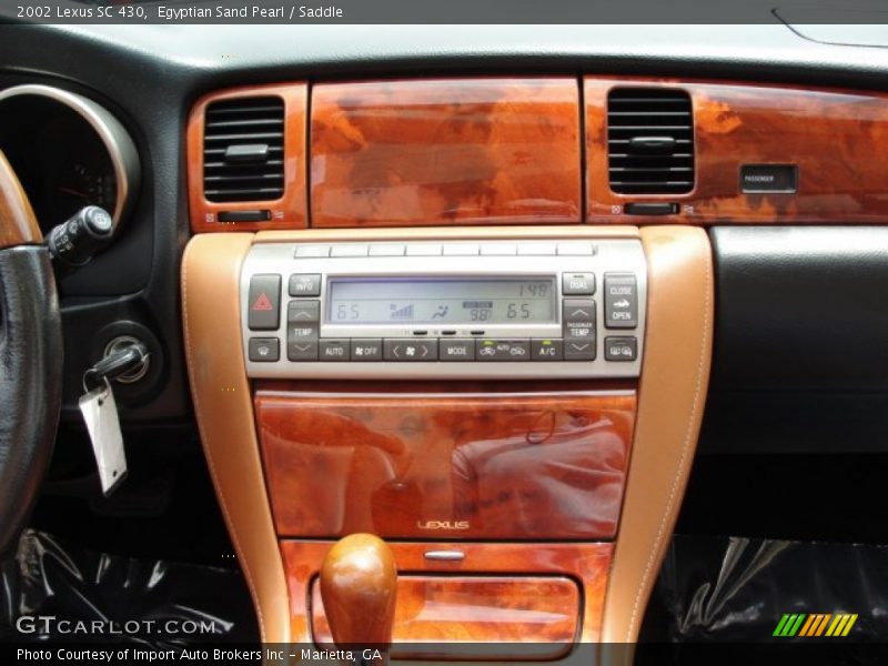 Egyptian Sand Pearl / Saddle 2002 Lexus SC 430