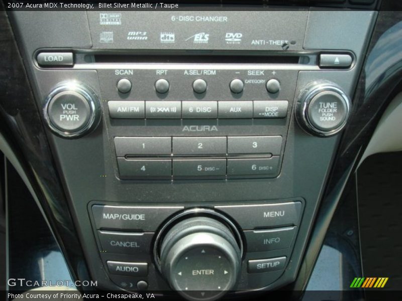 Billet Silver Metallic / Taupe 2007 Acura MDX Technology
