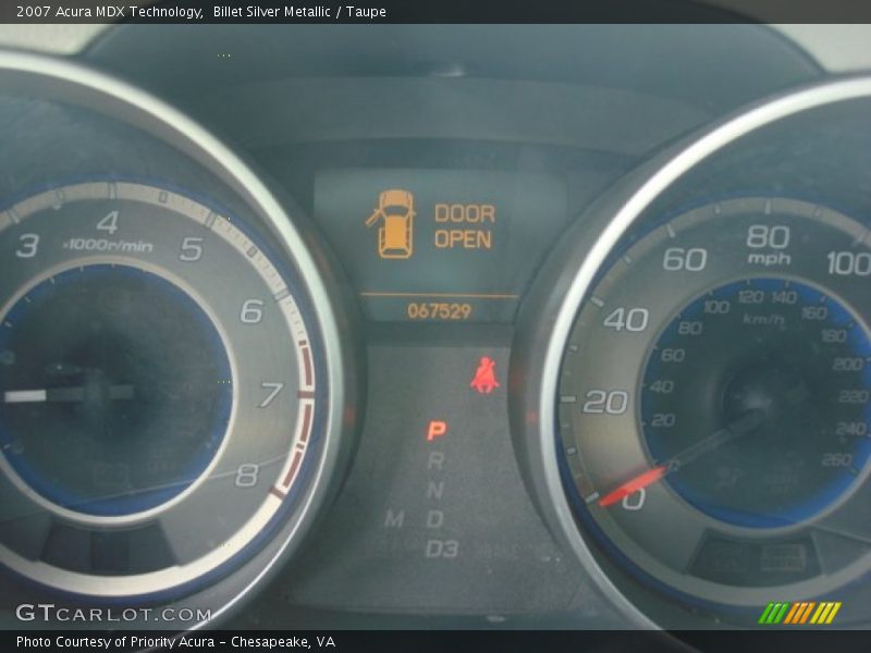 Billet Silver Metallic / Taupe 2007 Acura MDX Technology