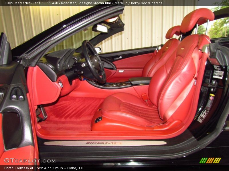  2005 SL 55 AMG Roadster Berry Red/Charcoal Interior