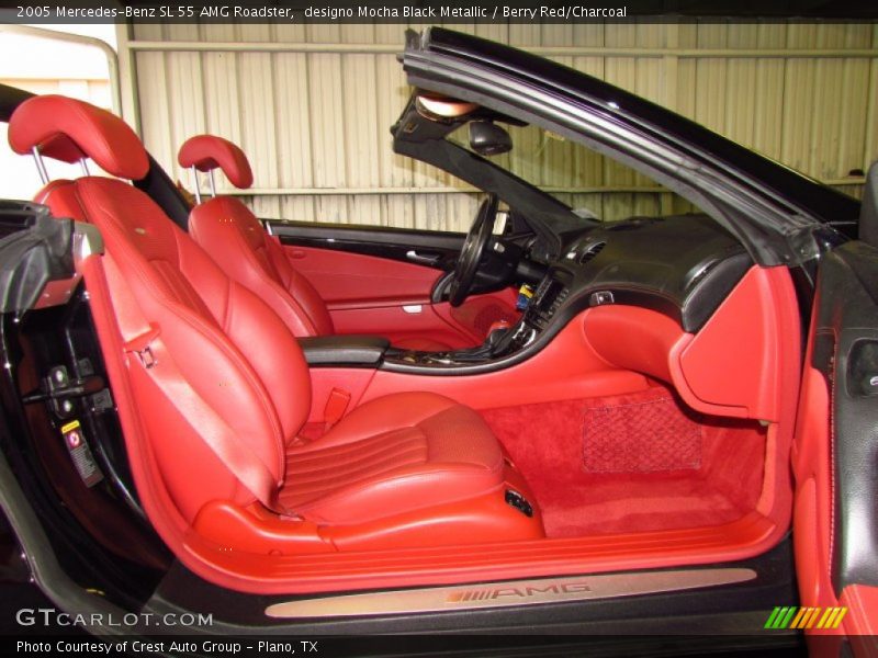  2005 SL 55 AMG Roadster Berry Red/Charcoal Interior