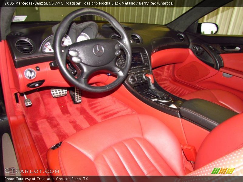 Berry Red/Charcoal Interior - 2005 SL 55 AMG Roadster 