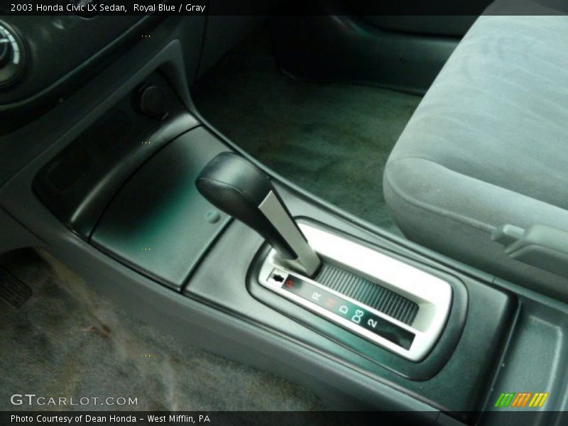 Royal Blue / Gray 2003 Honda Civic LX Sedan