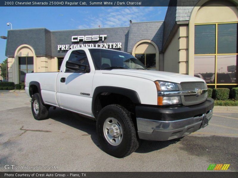 Summit White / Dark Charcoal 2003 Chevrolet Silverado 2500HD Regular Cab
