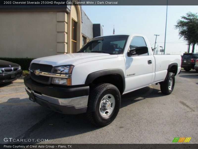 Summit White / Dark Charcoal 2003 Chevrolet Silverado 2500HD Regular Cab