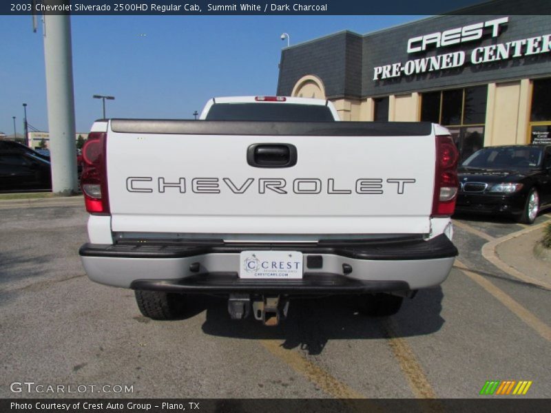 Summit White / Dark Charcoal 2003 Chevrolet Silverado 2500HD Regular Cab