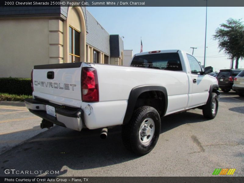 Summit White / Dark Charcoal 2003 Chevrolet Silverado 2500HD Regular Cab