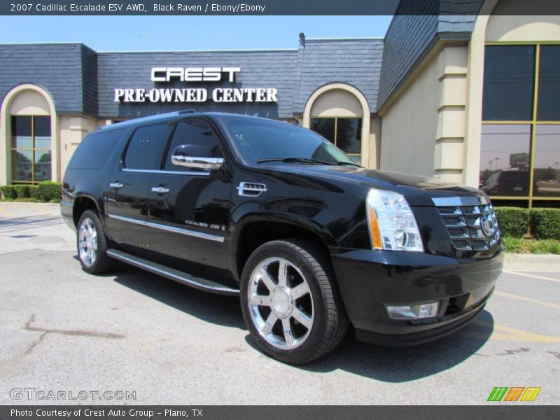 Black Raven / Ebony/Ebony 2007 Cadillac Escalade ESV AWD