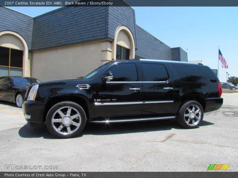Black Raven / Ebony/Ebony 2007 Cadillac Escalade ESV AWD