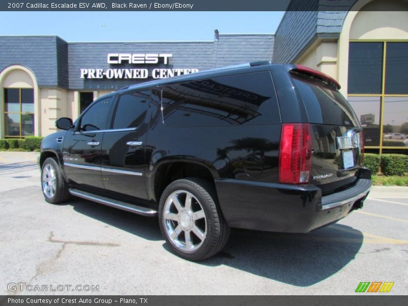Black Raven / Ebony/Ebony 2007 Cadillac Escalade ESV AWD