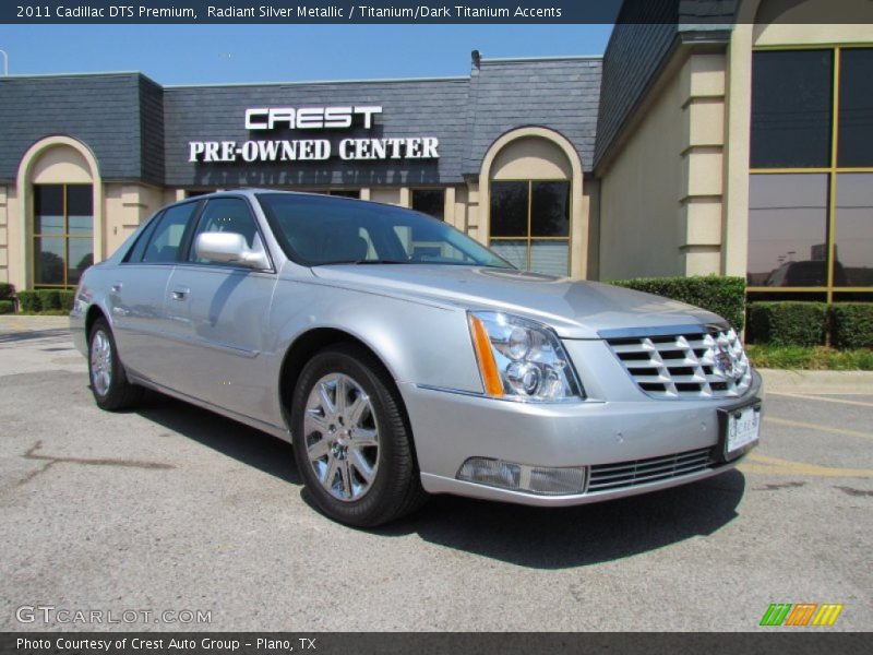 Radiant Silver Metallic / Titanium/Dark Titanium Accents 2011 Cadillac DTS Premium
