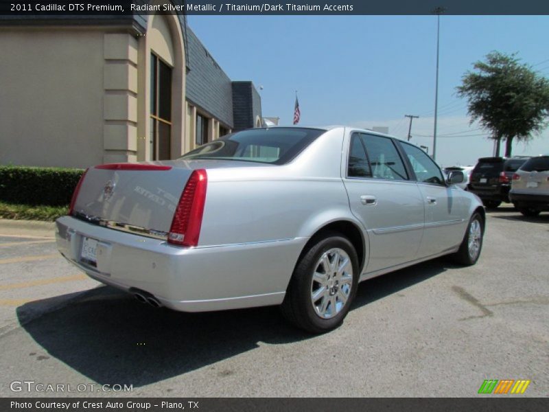 Radiant Silver Metallic / Titanium/Dark Titanium Accents 2011 Cadillac DTS Premium