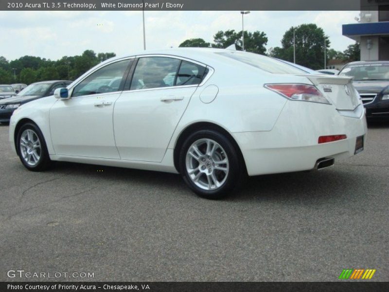 White Diamond Pearl / Ebony 2010 Acura TL 3.5 Technology
