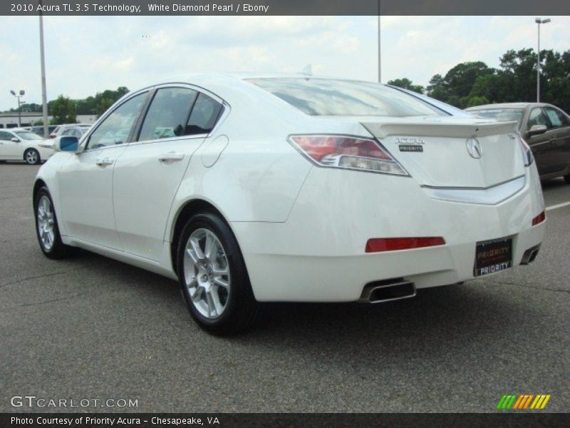 White Diamond Pearl / Ebony 2010 Acura TL 3.5 Technology