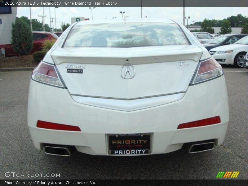 White Diamond Pearl / Ebony 2010 Acura TL 3.5 Technology