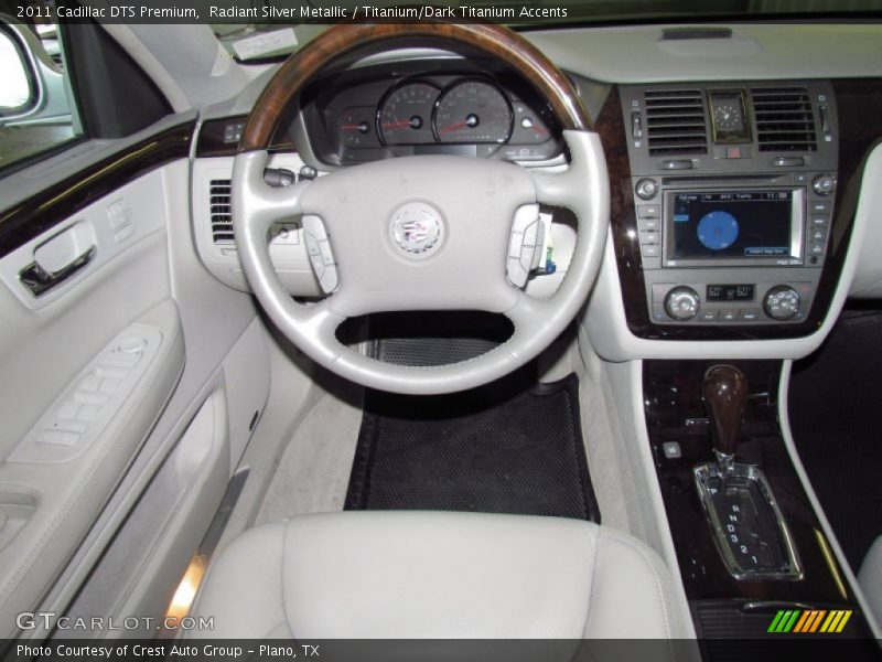 Radiant Silver Metallic / Titanium/Dark Titanium Accents 2011 Cadillac DTS Premium
